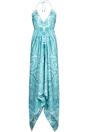 Etro Paisley-print draped maxi-dress