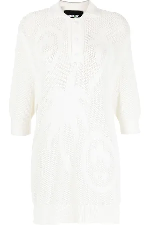 BARROW Knit print polo shirt