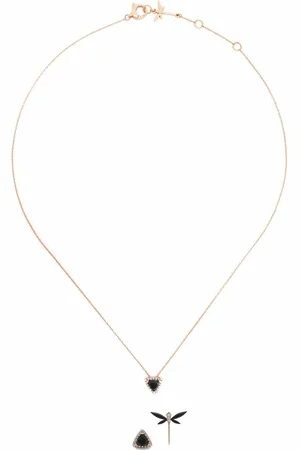 ANAPSARA 18kt rose gold Dragonfly earrings and necklace set