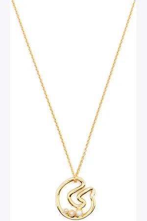 Missoma Pearl-embellished initial pendant necklace