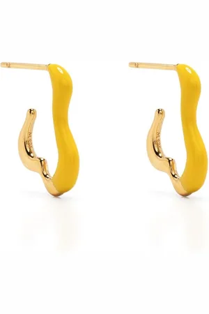 Missoma Small Squiggle two-tone earrings
