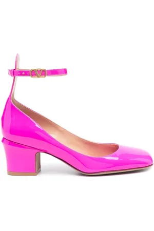 VALENTINO GARAVANI Tan-Go 60mm patent-leather pumps