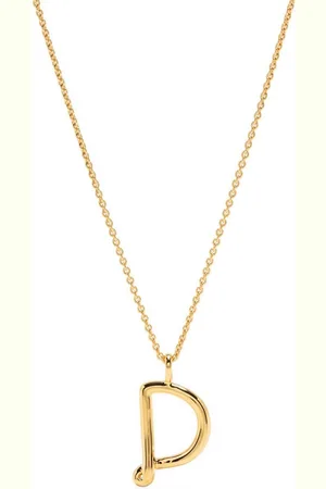 Missoma Curly Molten initial pendant necklace