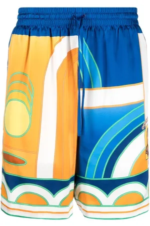 Casablanca Paysage silk shorts