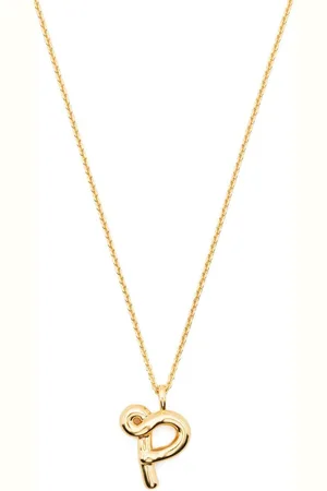 Missoma Curly Molten initial pendant necklace