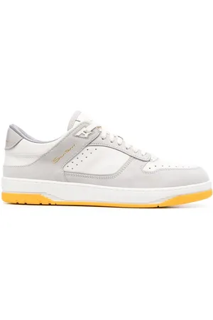 santoni Calf-leather lace-up sneakers