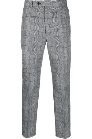 Kenzo Wavy checkered pattern trousers