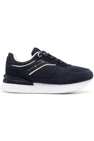 Tommy Hilfiger Logo-debossed low-top suede sneakers