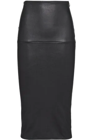 Prada Nappa-leather pencil skirt
