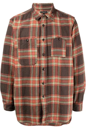 ENGINEERED GARMENTS Plaid-patterned flannel shirt