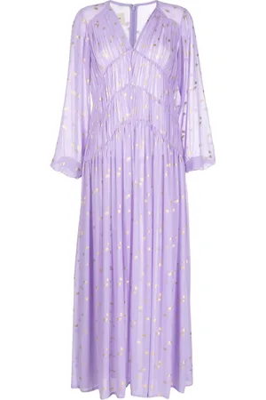 Bambah Polka-dot print long dress