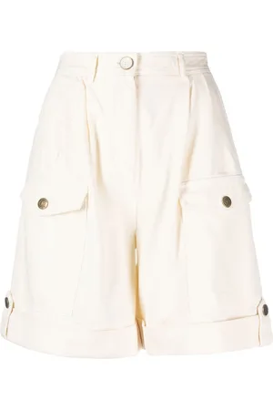 Twin-Set Belted cotton cargo shorts