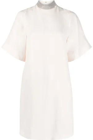 Fabiana Filippi Bead-embellished shift dress