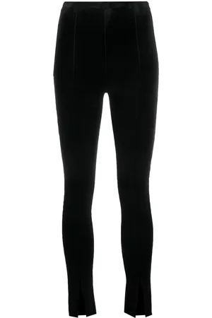 Alchemy X Lia Aram hem-split velvet trousers