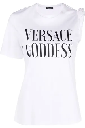VERSACE Logo-print cotton T-shirt
