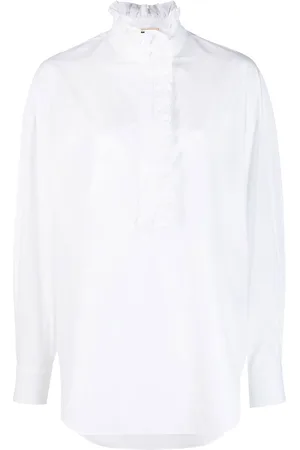 Alexander McQueen Ruffled cotton shirt