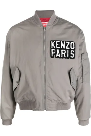 Kenzo Logo-patch bomber jacket