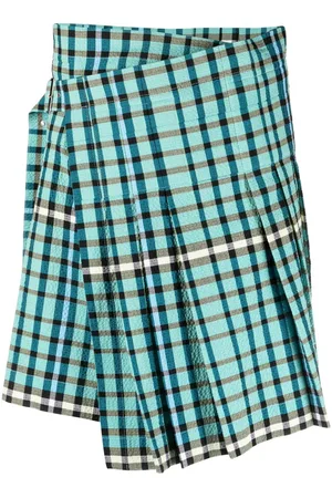Charles Jeffrey Loverboy Tartan-print mini kilt