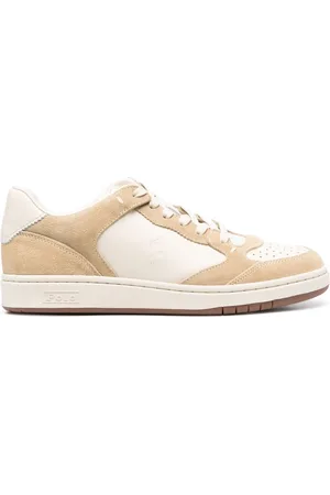 Ralph Lauren Court leather-suede sneakers