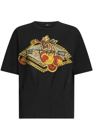 Etro Logo-appliqué cotton T-shirt