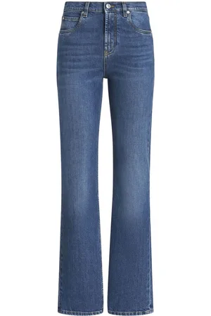 Etro Logo-appliqué straight-leg jeans