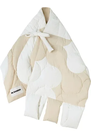 Jil Sander Mixed-motif panelled-design scarf