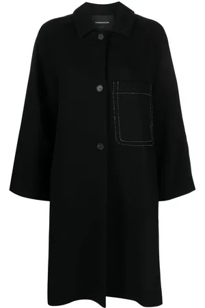 Fabiana Filippi Spread-collar single-breasted coat