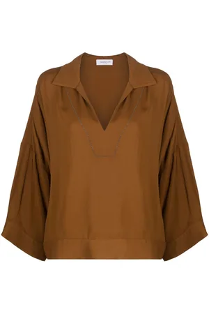 Fabiana Filippi V-neck long-sleeved blouse