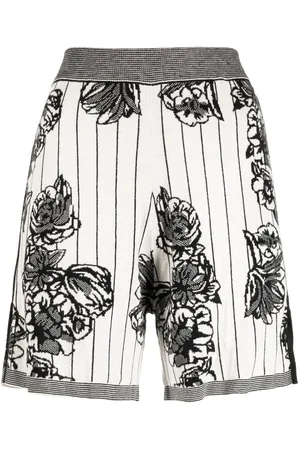 Joseph Floral-print high-waisted shorts