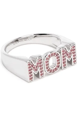 Maria Black Mom crystal-embelished ring