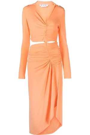 OFF-WHITE Cut-out draped dress