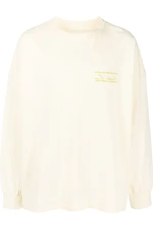 MARTINE ROSE Embroidered logo long-sleeve T-shirt