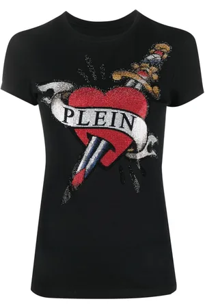 Philipp Plein Crystal-embellished logo T-shirt