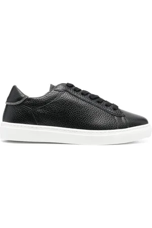 Fabiana Filippi Pebbled-texture lace-up sneakers