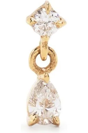Lizzie Mandler 18kt yellow Mix Matched diamond stud earring