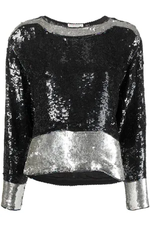Saint Laurent 1970s sequin-embellished top