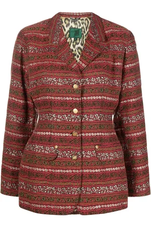 Jean Paul Gaultier 1990s graphic-print single-breasted blazer
