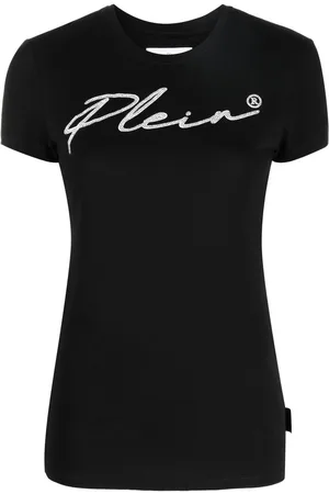 Philipp Plein Logo-embellishment stretch-modal T-shirt