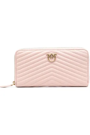 Pinko Love Birds chevron-quilted purse