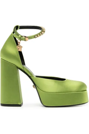 VERSACE Medusa Aevitas 125mm satin pumps