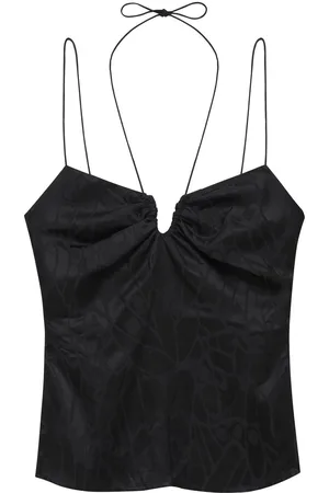 ANINE BING Papillon halterneck cami top