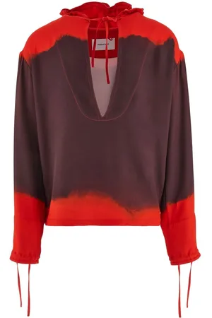 Salvatore Ferragamo Gradient-effect hooded kaftan