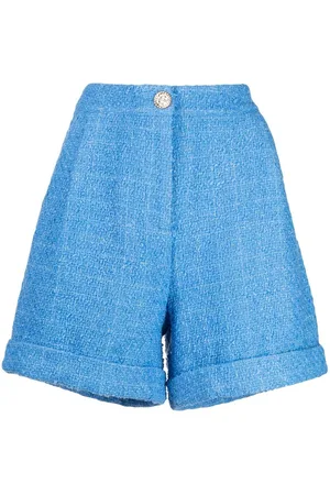 Edward Achour Paris Wide-leg tweet shorts