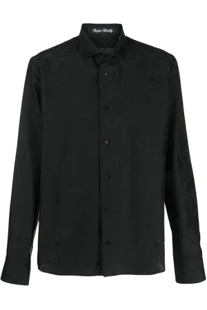Philipp Plein Skull pattern jacquard shirt