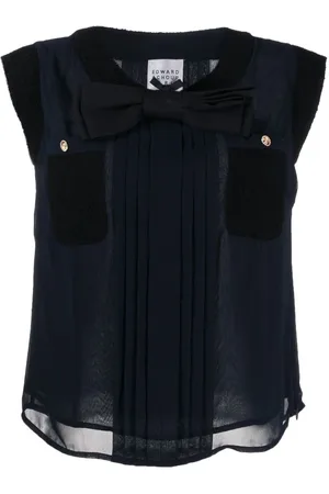 Edward Achour Paris Bow-detail top