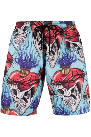 Philipp Plein Love Tattoo swim shorts
