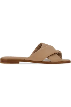 Salvatore Ferragamo Knot-detail leather slides