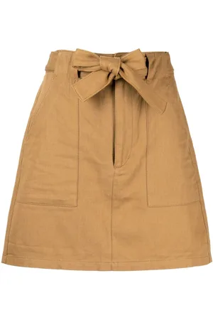 Izzue Belted-waist A-line skirt