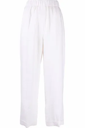 PESERICO SIGN Wide-leg cropped trousers