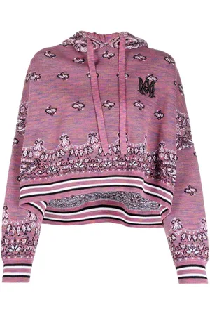 AMIRI Space Dye Bandana knit hoodie